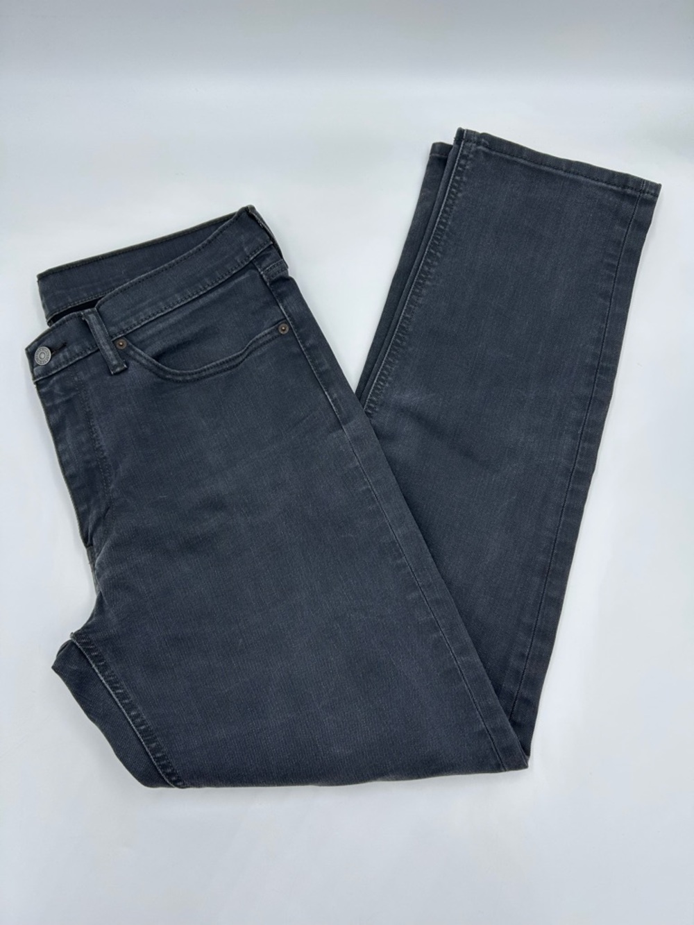 Levi's Black Washed Straight-Leg Jeans 541 W34 x L34